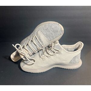 Adidas Originals Tubular Shadow Knit Shoes Boy's 7.5 BB8877 Gray White Sneakers